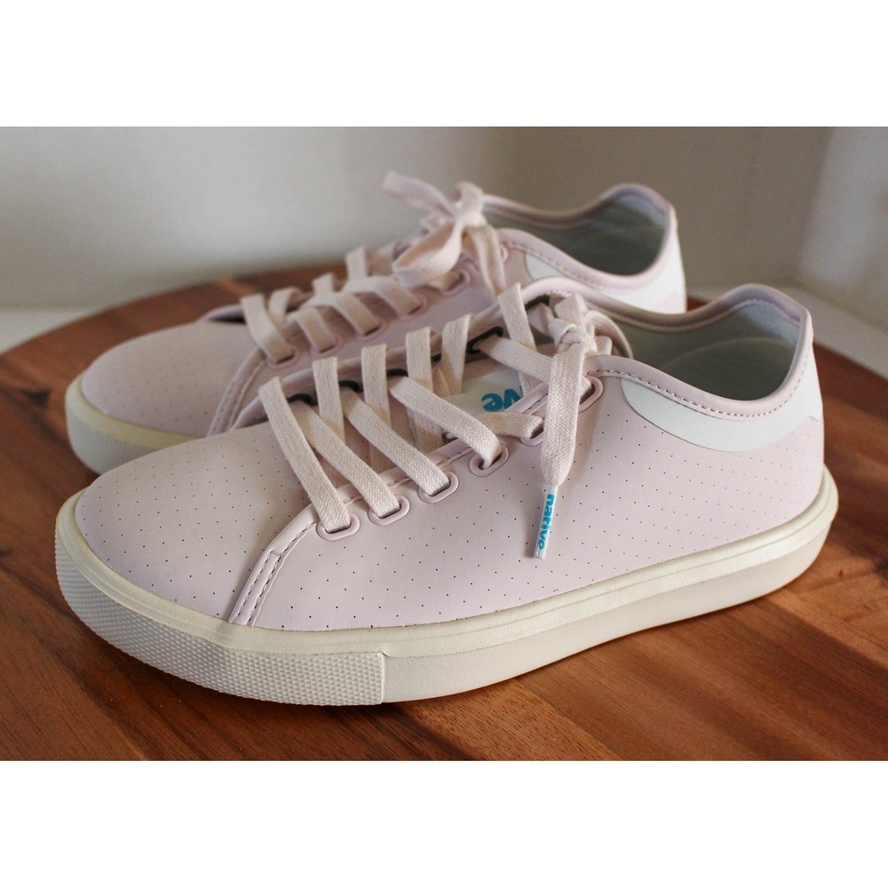 Native Sneakers Youth Kids 4.5 Pink Lace Up Jefferson 2.0 Liteknit Low Top Shoes